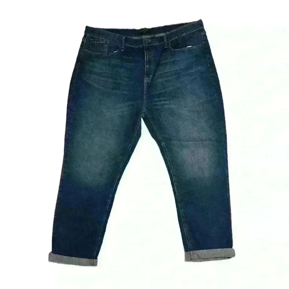 Banana Republic Dark Wash Girlfriend Jean Cropped Size 35/20